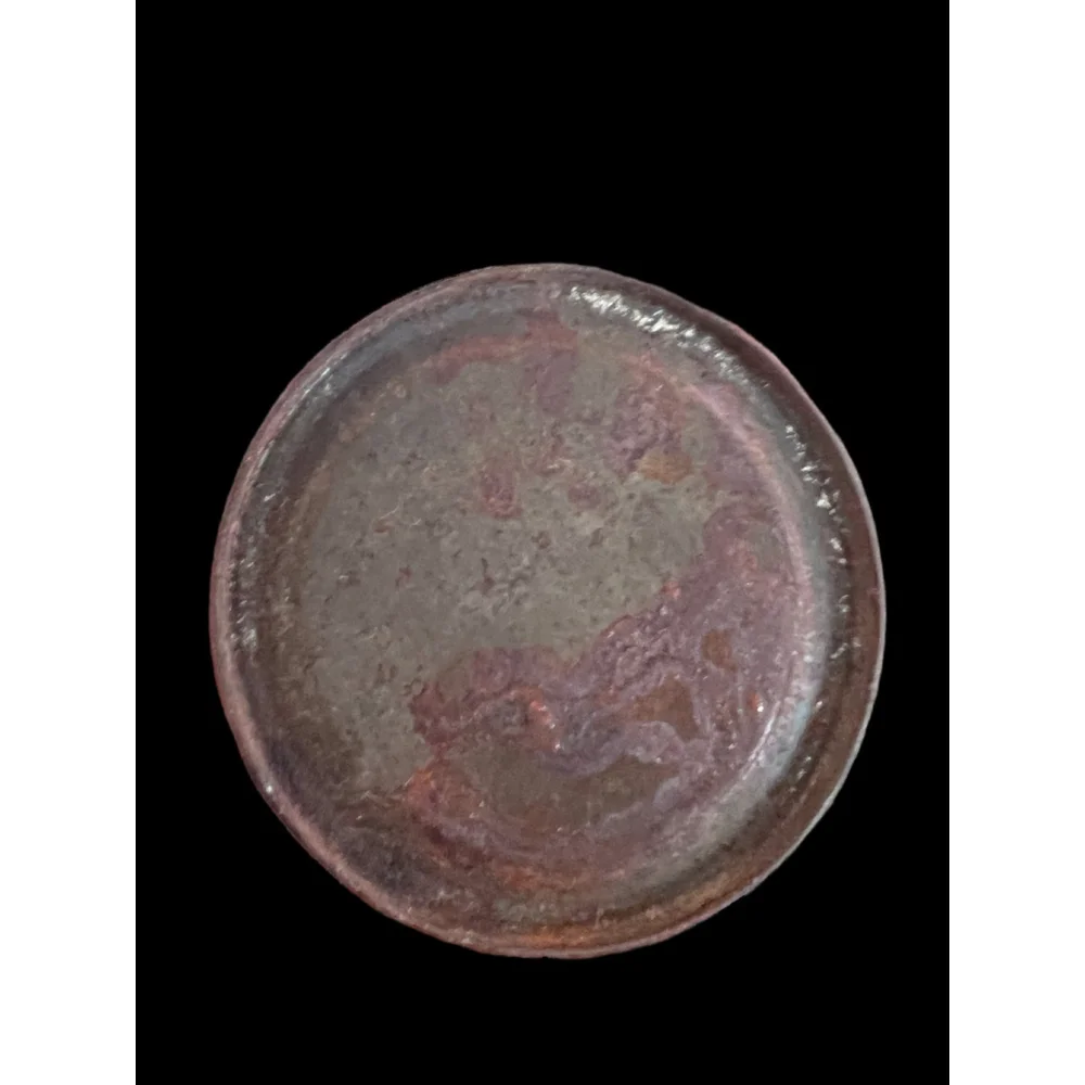 Rare Tin Antique Chippy Advertising Calumet Baking Powder Chippy Red Aged Patina